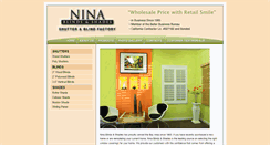 Desktop Screenshot of ninablinds.com